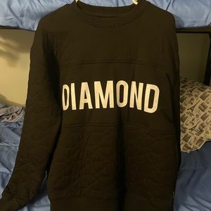 Diamond supply co quilted sweater